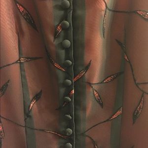 Ladies Vintage Black and Red Dress Like New